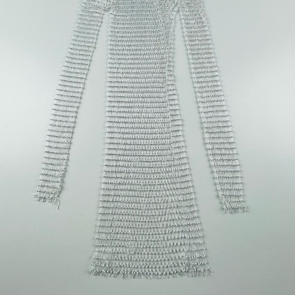 PREMIUM FISHNET JEWELLED TSHIRT DRESS
WHITE - Picture 2 of 3